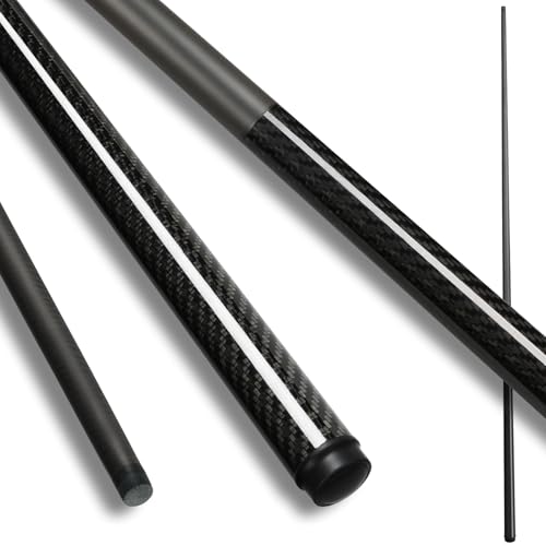 Kmise Wooden Pool Cue Stick - 13mm Tip 36-inch/42-inch/48-inch/52-inch Pool Sticks, Shorty Billiard Cues Sticks, Pool Cues for Kids Adults Beginners Small Spaces House (Carbon Fiber, 48 Inch)