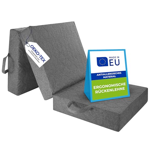 Pillows24 – Klappmatratze 195x80x10 cm mit abnehmbarem Bezug &...