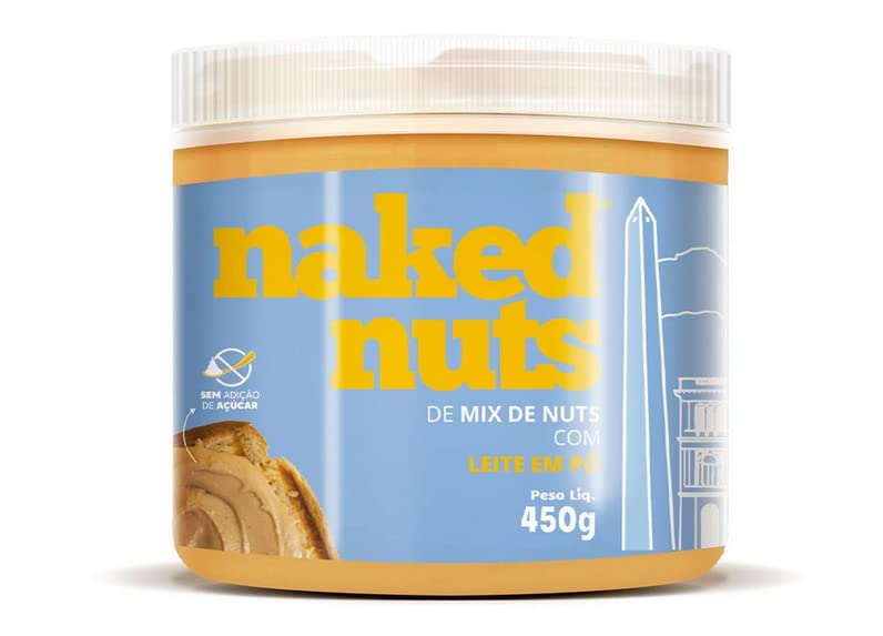 Pasta de Mix de Nuts com Leite em Pó Naked Nuts (450g)