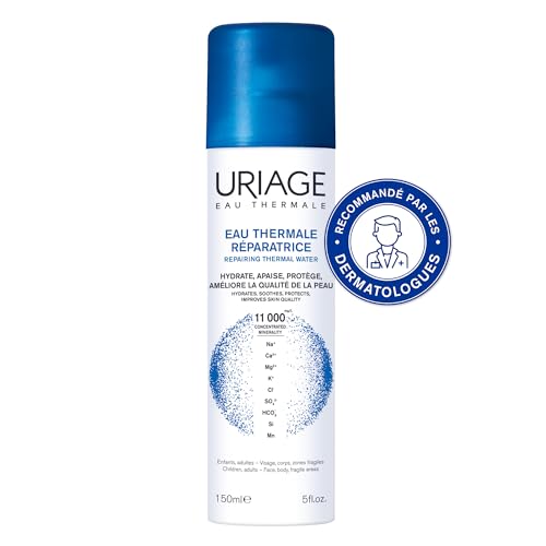 Uriage Spray Eau Thermale - 100% Pure & Naturelle - +32% d'Hydratation après 1H - Hydrate, Apaise, Protège - Brume Fraîche Multi-Usage pour toute la Famille - Visage & Corps - 150ml – vue 9