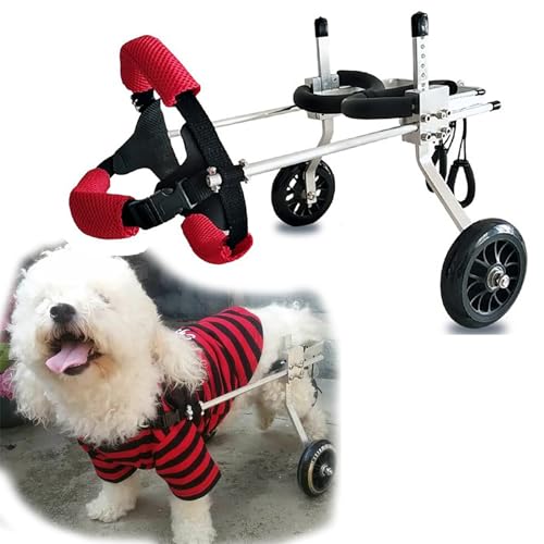 Carrito para perros pequeños ajustable de 2 ruedas ideal para paseos diarios 2