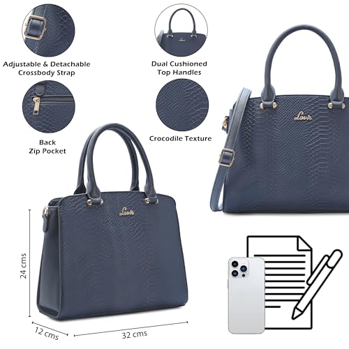Image of Lavie Ushycroc Women's Medium Dome Satchel Handbag | Satchel Bag for Work | Ladies purse | Stylish Shoulder Bag | Gift For Women