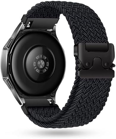 （21:30時点） [モエライフ] スマートウォッチ 時計 ベルト 【20mm/22mm・13カラー展開・パラシュートスタイルバックル】 スマートウォッチ バンド 腕時計 ベルト ナイロン 交換バンド 無段階調整 金属バックル メンズ レディース 兼用 通気性 弾力性 伸縮性 柔軟性 向上 (カーボンブラック, 22mm)