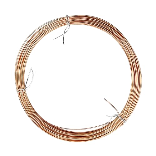 Copper Brazing Rod Self Fluxing High-Copper Wire Solder 33 Ft Dia 1.0MM for Jewelry Repair and HVAC (33FT)