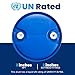 55 Gallon Blue Tight Head Plastic Drum, BPA Free, UN Rated, 2