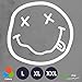 Decus Nirvana Smiley Face Grunge Kurt Cobain L 0166 (weiß) // Autocollant JDM Style Transfert de Vinyle