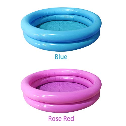 Inflatable Baby Pool, Outdoor Inflatable Swimming Pool, Toddler Blow Up Double Layer Round Padding Pool For Kids Inflatable Swimming Pool Family Water Toys(Blue) #TOP5