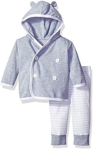 Rene Rofe Baby Girls' 2 Piece Hooded Cardigan and Pant Set