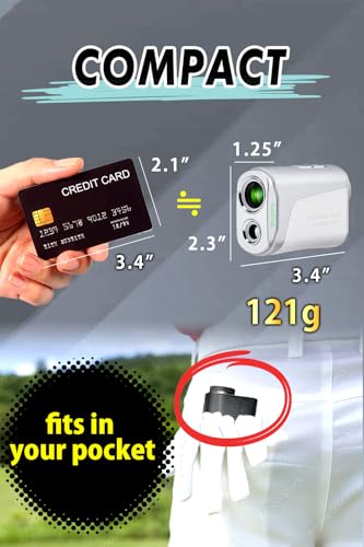 NINJOR GOLF(Ninja Golf) NJ Mini Series Golf Range Finder with Slope Switch and Pin Lock Laser RangeFinder Max1000YD - Image 6