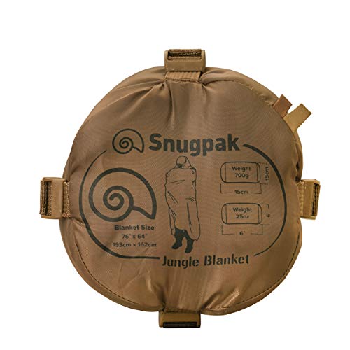 Snugpak Jungle Survival Blanket - Insulated, Lightweight, Water Repellent Polyester, Coyote #TOP3