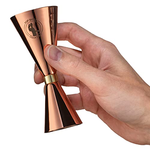Top Shelf Cocktails Japanese Jigger Double Jigger 2Oz 1Oz Cocktail Jigger With Measurements Inside Get Accurate #TOP4