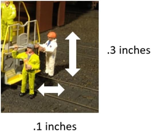 Bachmann Industries Miniature HO Scale Figures Mechanics Train(6 Piece) image 5