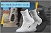 Kisgyst Men's Athletic Compression Crew Ankle Quarter Running Socks Elite Basketball Cushioned Training Socks 3 Pairs