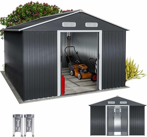 GARDEBRUKŽ Abri de Jardin métal XXXL 8m˛ Fondation 315x260x180cm ...