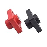 Connecteurs FNWXGMFZ Connecteur de Stockage d\'énergie d\'inverseur de connecteur de cuivre Pur à Courant élevé 100-120A Terminal de Batterie au Lithium(50-80A Black)