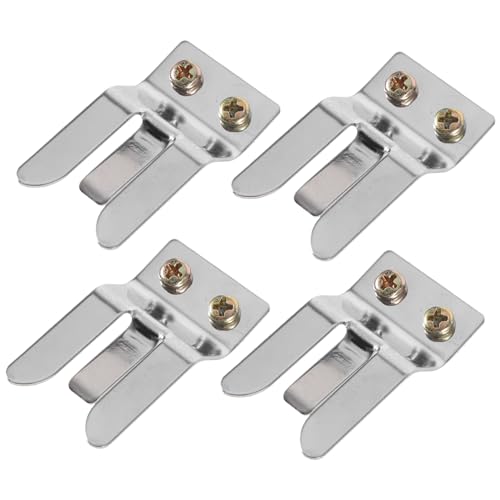VANZACK 4Pcs Mic Hanger Clips for Durable Metal Microphone Holders for Recording Accessories Lightweight Portable Screw Included
