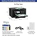 Epson Workforce Pro WF-7820 Wireless Wide-Format All-in-One Color Inkjet Printer for Home Office, Black - Print Scan Copy Fax - 25 ppm, 4800 x 2400 dpi, 13