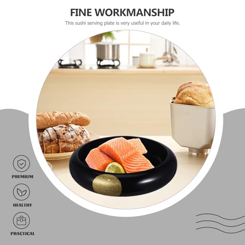Set de platos sushi y sashimi plástico japonés pequeño miniatura 5
