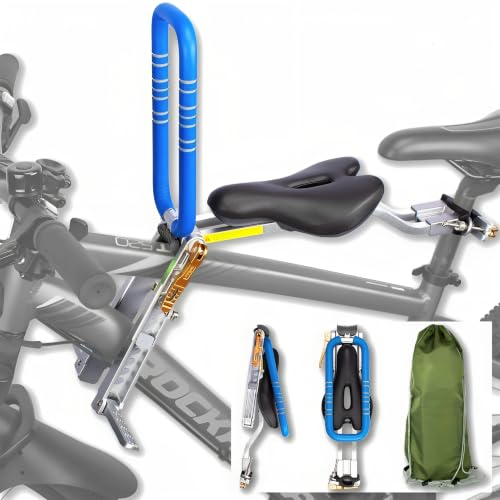 UrRider Kinderfahrradsitz, für Mountainbikes, Kinderfahrradsitz vorne, Faltbare, Ultraleicht Tragbar, Werkzeuglos, Schnellspanner, Upgrade, für Kinder von 2 bis 6 Jahren