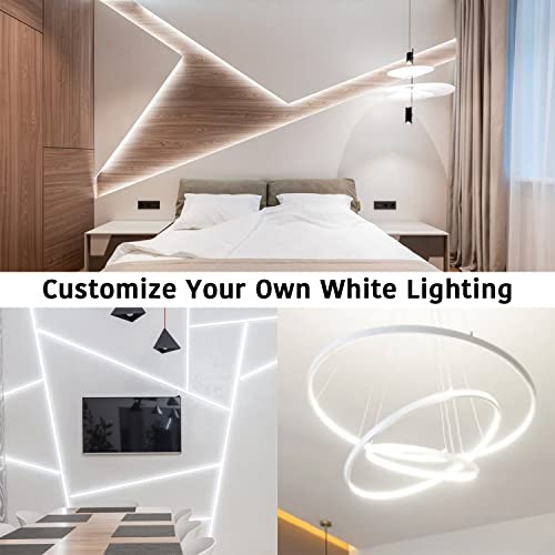 Dalattin Cob Led Strip Light 16.4Ft 5M Daylight White Super Bright Dc 24V Led Tape Light For Cabinet Home Diy Lighting Decoration #TOP6