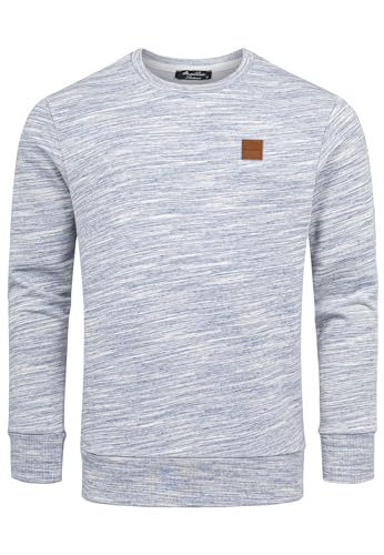 Amaci&Sons Herren Basic College Sweatjacke Pullover Hoodie Sweatshirt 4070 Blau XL