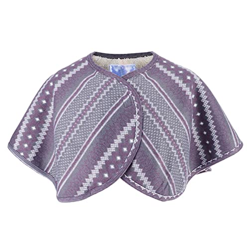 Warm Shoulder Shawl Cape, Washable Neck Heat Pad Double sided Plush Shoulder Shawl for Winter, Old People Shoulder Protective Shawl bed jackets ladies plush shawl shoulder