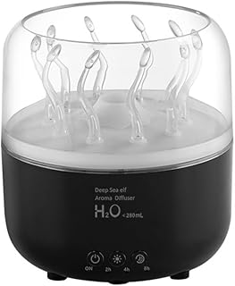 Humidificador colorido con control remoto perfecto para mejorar la relajación y el ambiente del hogar (negro)