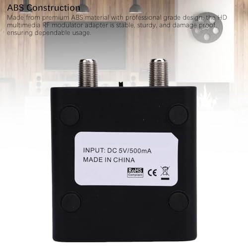 image for ASHATA HDMI RF Modulator Coax Converter, HDMI Modulator HDM61 1080P PA