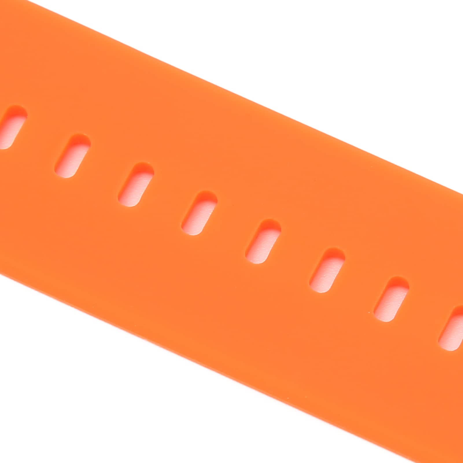 Yunseity Cinturino Per Orologio 46 Mm A Sgancio Rapido, In Silicone Morbido, Regolabile, Colore Arancione, Per Smartwatch - 4