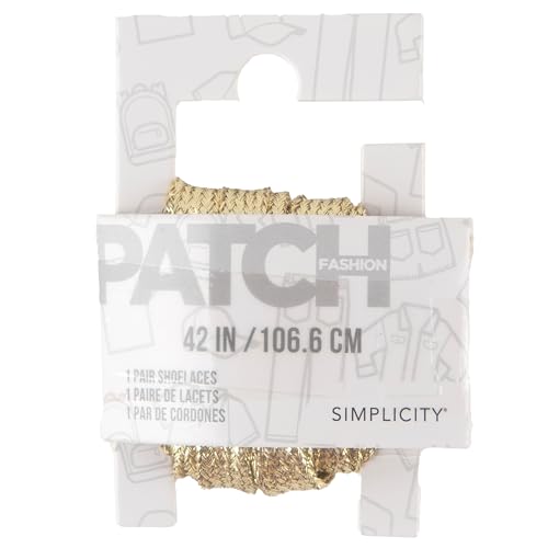 Lacets plats paillettes dorées pour briller en soirée avec vos baskets