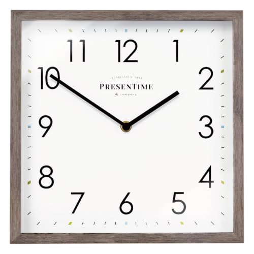Presentime 11 Retro Square Clock