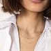 KISPER 925 Sterling Silver Station Necklace for Women CZ Cubic Zirconia Diamond by The Yard Bezel Set Chain 14K Gold Plated Layering Jewelry 15"+3"
