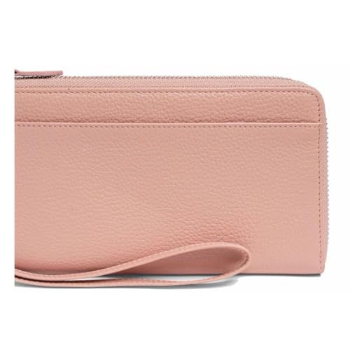 8Inch Money Organisers Women's Wallets Genuine Leather Long Money Clips Purses Handbags Card Cases (Gray)3