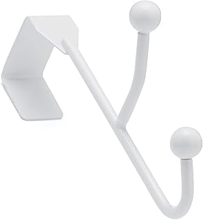 Richelieu Hardware BP8980130 Utility Over The Door Metal Hook, 1 in (25.5 mm), White