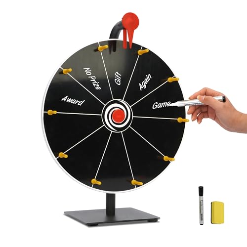 Roue de roulette de table 30,5 cm avec surface effaçable pour animer vos jeux