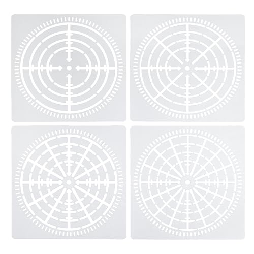 PATIKIL 4 8 12 16 Segment Mandala Stencil
