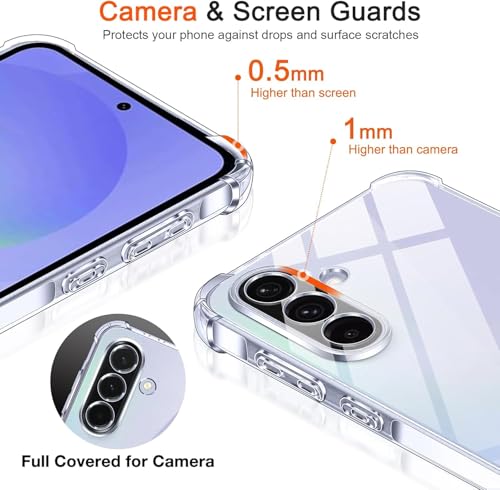 Image of ShieldTech Back Cover Case for Samsung Galaxy A37 5G | Camera Protection | Transparent Mobile Phone Back Case Cover for Samsung Galaxy A 37 5G | Samsung A37 5+G TPU Transparent Back Cover Case