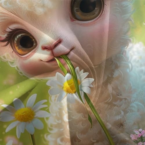 Housses de couettes moutons anti-transpiration en microfibre douce