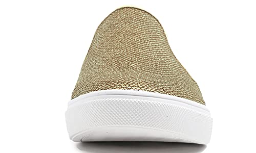 Image of FEVERSOLE Women's Fashion Sparkle Sequin Embellished Sneaker Party Holiday Casual Shoes
