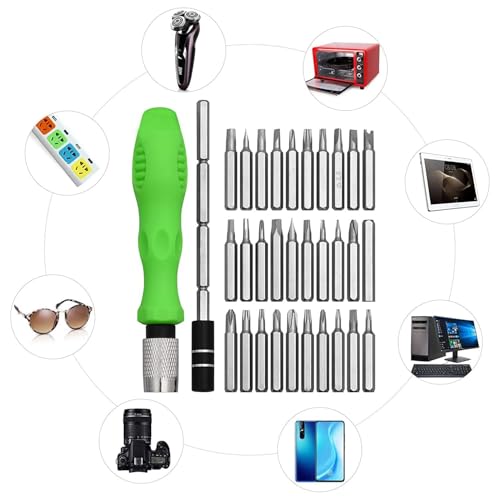 Image of 32 in 1 Interchangeble Multipurpose Mini Screwdriver Set Magnetic Slot Wrench Bits Repair Tools Kit Set Combination Screwdriver Set for Home Appliance,Laptop,Mobile,Computer