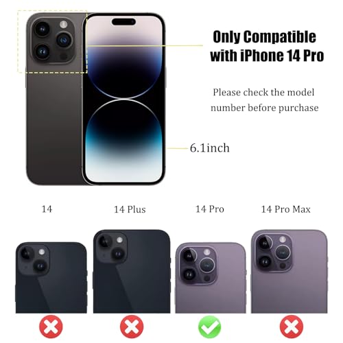 Mingxiong 14 Pro Back Glass Replacement for iPhone 14 Pro,Rear Back Glass with Pre-Installed Adhesive + Repairing Toolkit(Space Black) by Mingxiong - Used condition - Image 2