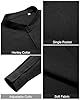 J.VER Black Shirts Men Linen Long Sleeve Regular Fit Casual Summer Beach Cotton Henley Shirt with Pocket 3XL #5