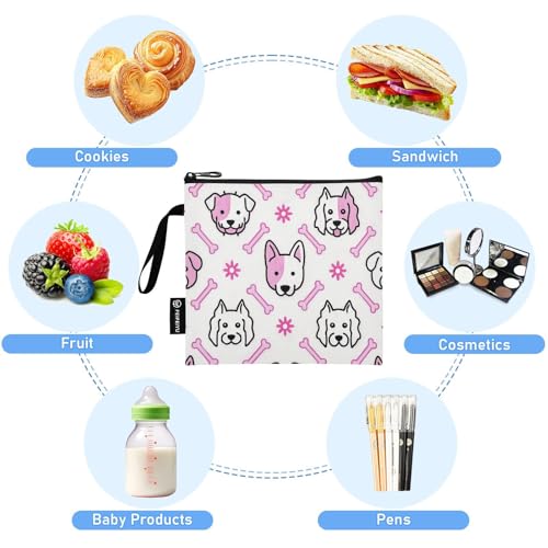 Bolsas reutilizables para snack de 3 piezas HXshaoye miniatura 5