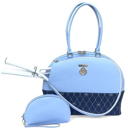 Court Couture Saint Tropez Embroidery French Blue Tennis Bag