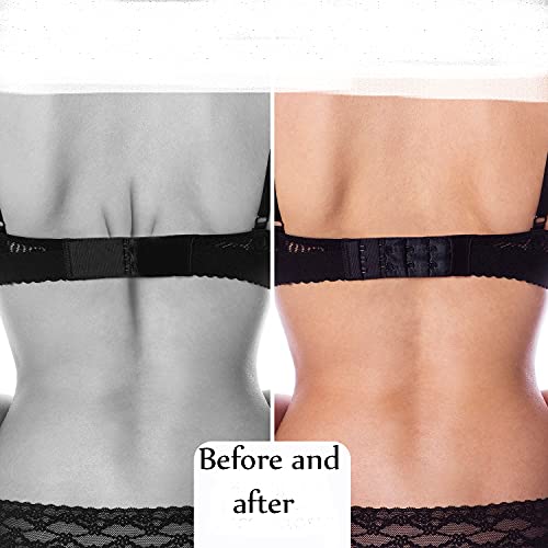 LEROSEY Women's Bra Hook and Eye Extender (White, Black, Skin, Red, Begani, Pink, Maroon,pack of 7) - Image 3