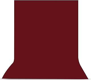 6FTX9FT Maroon Backdrop Background Rod Pocket for Photography Backdrop,Photoshoot Background,Video Production, Home Decoration,Weddings, Newborns, Product Photography, Screen Video, Curtain