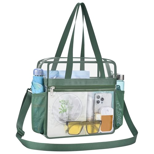 USPECLARE Clear Tote Bag for Stadium Events 12×6×12 Stadium Approved