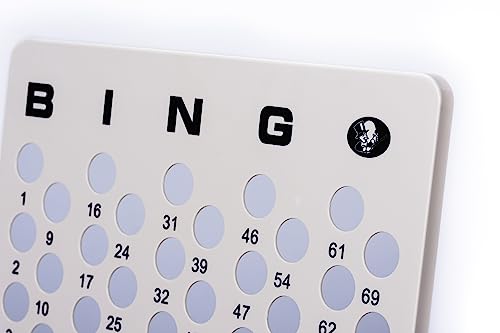 Mr Chips Professional Bingo Masterboard For Ping Pong Bingo Balls - Cream Color - Numbered #TOP1