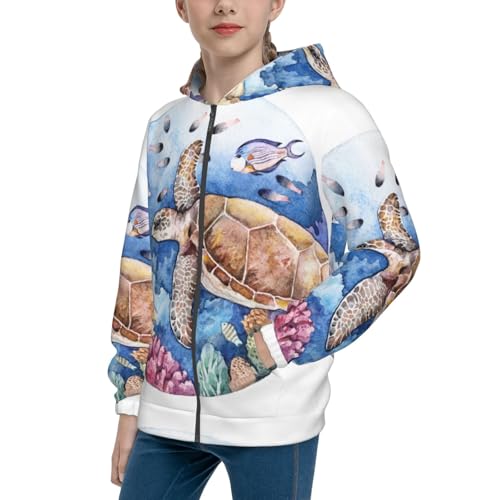 Cute Easter Chickens Kid Hoodies Boys Zip Up Sweatshirts Girls Pullover with Pocket