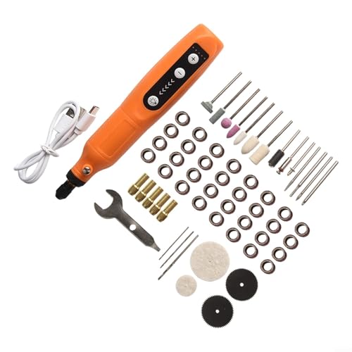 Portable for MINI Rotary Tool, 5 Speed Settings for Crafting, Includes 58 Accessories, USB Rechargeable and Compact Storage Case for Easy Transport